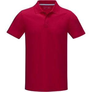 Graphite short sleeve men's  organic polo, Red (Polo shirt, 90-100% cotton)