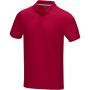 Graphite short sleeve men's  organic polo, Red