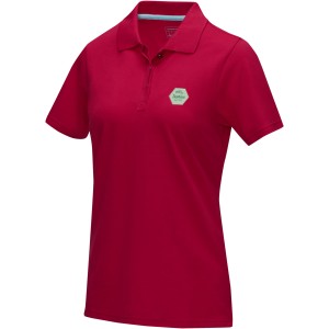Graphite short sleeve women's  organic polo, Red (Polo shirt, 90-100% cotton)