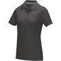 Graphite short sleeve women's  organic polo, Storm grey