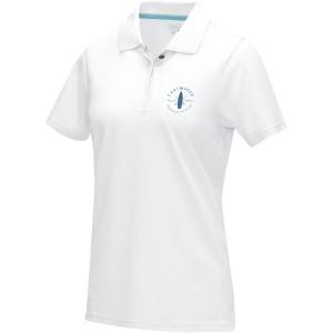 Graphite short sleeve women's  organic polo, White (Polo shirt, 90-100% cotton)
