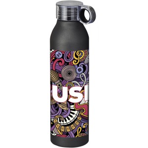 Grom 650 ml sports bottle, solid black (Sport bottles)