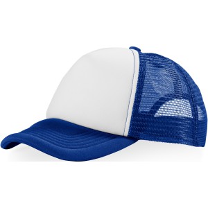 Trucker 5 panel cap, Royal blue,White (Hats)