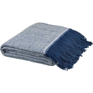 Haven herringbone throw blanket, blue (Blanket)