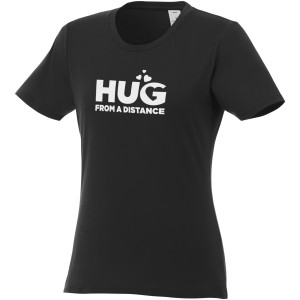 Heros short sleeve women's t-shirt, solid black (T-shirt, 90-100% cotton)