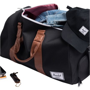 Herschel Novel? recycled duffle bag 43L, Solid black (Travel bags)