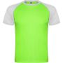 Indianapolis short sleeve kids sports t-shirt, Fluor Green, White