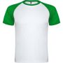 Indianapolis short sleeve kids sports t-shirt, White, Fern green
