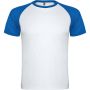 Indianapolis short sleeve kids sports t-shirt, White, Royal blue