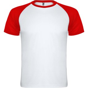 Indianapolis short sleeve unisex sports t-shirt, White, Red (T-shirt, mixed fiber, synthetic)