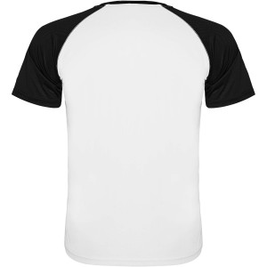 Indianapolis short sleeve unisex sports t-shirt, White, Solid black (T-shirt, mixed fiber, synthetic)