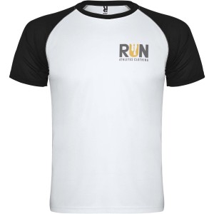 Indianapolis short sleeve unisex sports t-shirt, White, Solid black (T-shirt, mixed fiber, synthetic)
