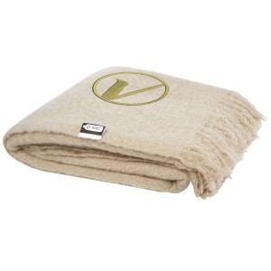 Ivy RPET mohair blanket, Beige (Blanket)