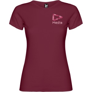 Jamaica short sleeve women's t-shirt, Garnet (T-shirt, 90-100% cotton)