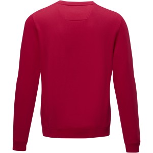Jasper men's  organic GRS recycled crewneck sweater, Red (Pullovers)