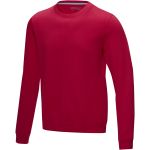 Jasper men's  organic GRS recycled crewneck sweater, Red (3751225)