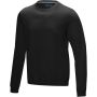 Jasper men's  organic GRS recycled crewneck sweater, Solid black