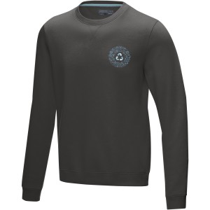 Jasper men's  organic GRS recycled crewneck sweater, Storm grey (Pullovers)