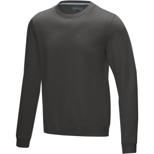 Jasper men's  organic GRS recycled crewneck sweater, Storm grey (Pullovers)