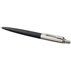 Jotter Bond Street ballpoint pen, solid black,Silver (Metallic pen)