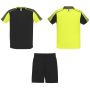Juve unisex sports set, Fluor Yellow, Solid black
