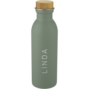 Kalix 650 ml stainless steel sport bottle, Heather green (Water bottles)