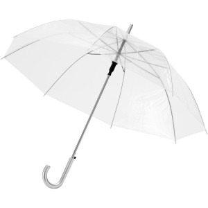 Kate 23" transparent auto open umbrella, Transparent white