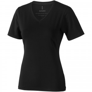 Kawartha short sleeve women's organic t-shirt, solid black (T-shirt, 90-100% cotton)