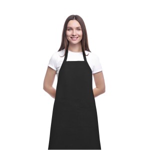 Khana 280 g/m2 cotton apron, Solid black (Apron)