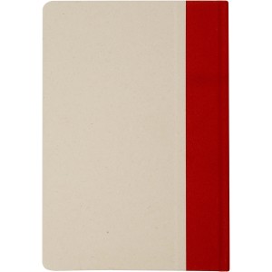 Liliana A5 sugar cane plastic hard cover notebook, Brick (Notebooks)