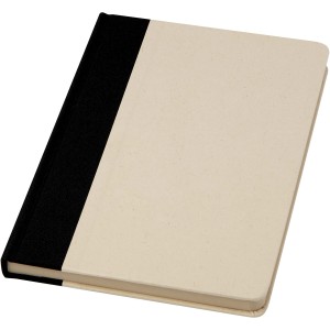 Liliana A5 sugar cane plastic hard cover notebook, Solid bla (Notebooks)