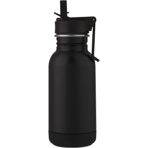 Lina 400 ml stainless steel sport bottle with straw and loop (Sport bottles)