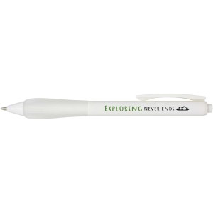 Lorena RABS ballpoint pen, Transparent white (Plastic pen)