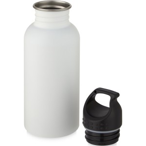 Luca 500 ml stainless steel sport bottle, White (Sport bottles)