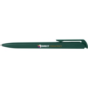 Lucia recycled plastic ballpoint pen, Forest green (Plastic pen)