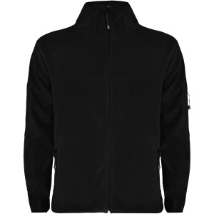 Luciane men's full zip fleece jacket, Solid black (Pullovers)