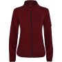 Luciane women's full zip fleece jacket, Garnet