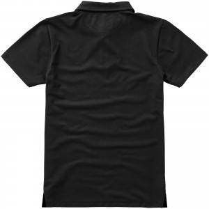 Markham short sleeve men's stretch polo, Anthracite (Polo shirt, 90-100% cotton)