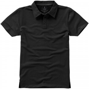 Markham short sleeve men's stretch polo, Anthracite (Polo shirt, 90-100% cotton)