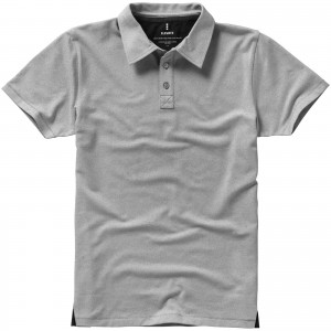 Markham short sleeve men's stretch polo, Grey melange (Polo shirt, 90-100% cotton)