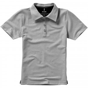 Markham short sleeve women's stretch polo, Grey melange (Polo shirt, 90-100% cotton)