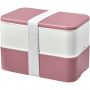 MIYO Renew double layer lunch box, Pink, Ivory white