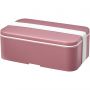MIYO Renew single layer lunch box, Pink, White