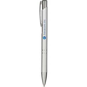 Moneta aluminium click ballpoint pen, Silver (Metallic pen)