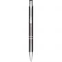 Moneta anodized aluminium click ballpoint pen, Grey