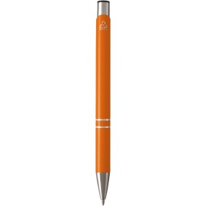 Moneta recycled aluminium ballpoint pen, Orange (Metallic pen)