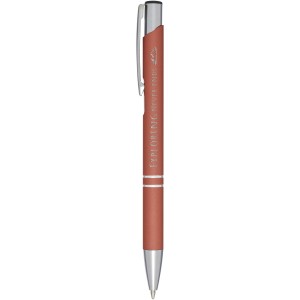 Moneta soft touch ballpoint pen, Brick (Metallic pen)