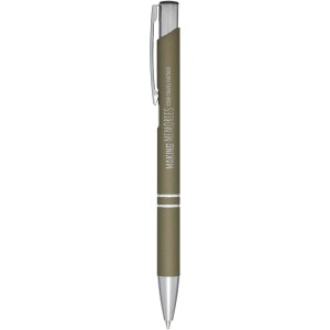 Moneta soft touch ballpoint pen, Forest green (Metallic pen)