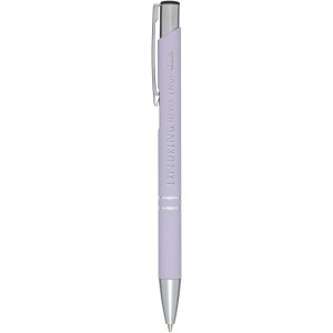 Moneta soft touch ballpoint pen, Lilac (Metallic pen)