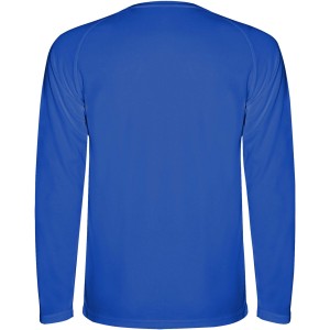 Montecarlo long sleeve kids sports t-shirt, Blue (T-shirt, mixed fiber, synthetic)